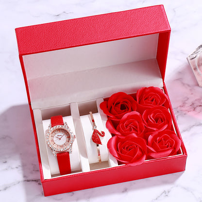 Set de regalo de reloj de mujer para el día de San Valentín