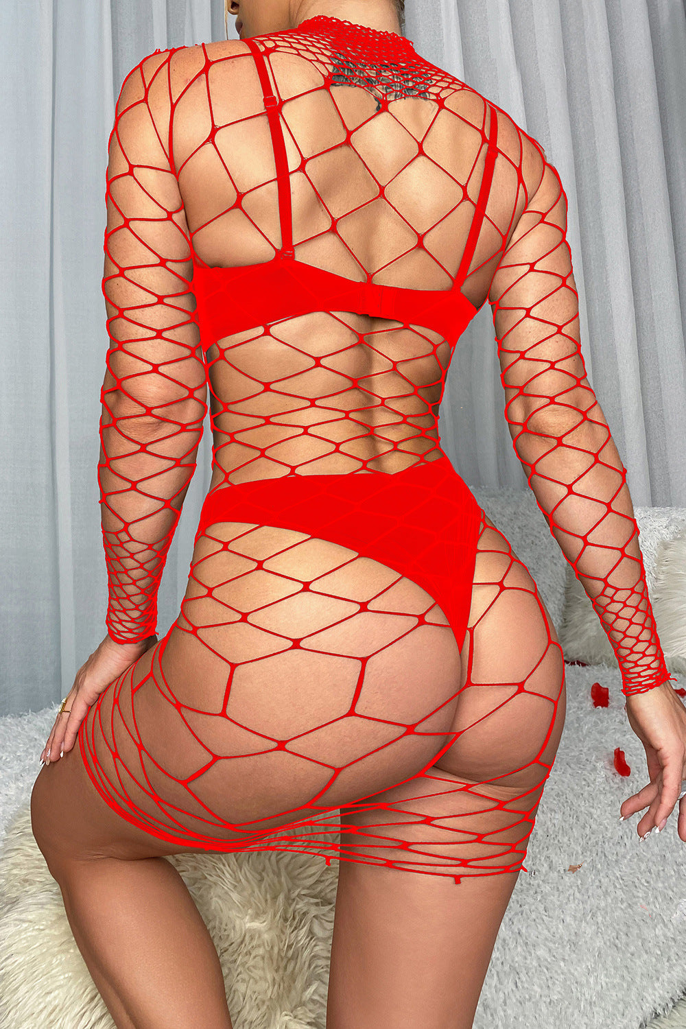 Ladies Long-sleeved Mesh Sexy Lingerie