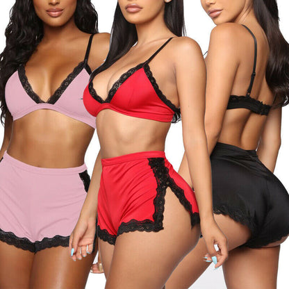 Sexy Sleepwear Lingerie Lace Bra Set