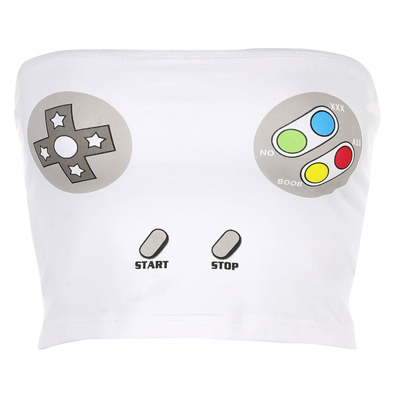 Game keyboard printed bottoming tube top