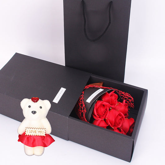 Rose Soap Bouquet Gift Box Valentine's Day