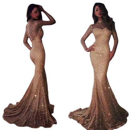 AMAZING PRICE!!!! Tube Top With Gold And Slim Fishtail Dress