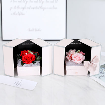 Valentine's Day Creative Roses Jewelry  Box