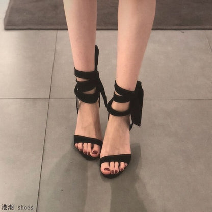 Ankle Strapped Sandals w/ Stiletto Heels