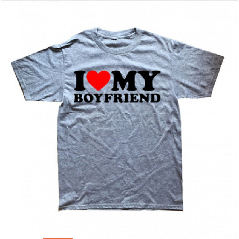 I Love My Girlfriend Men's Valentine's Day T-shirt