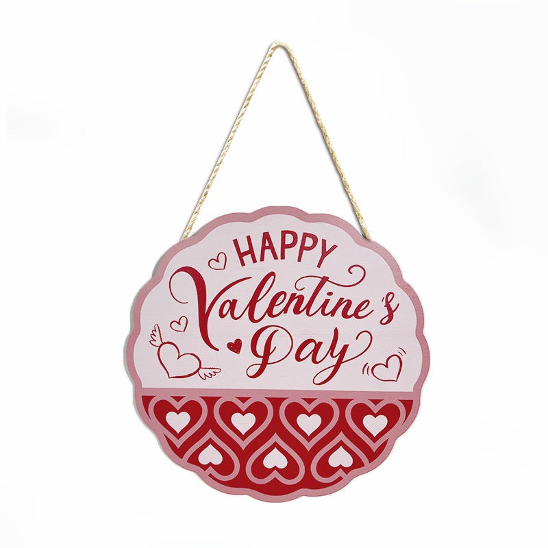 Valentine's Day Round Door Hanging