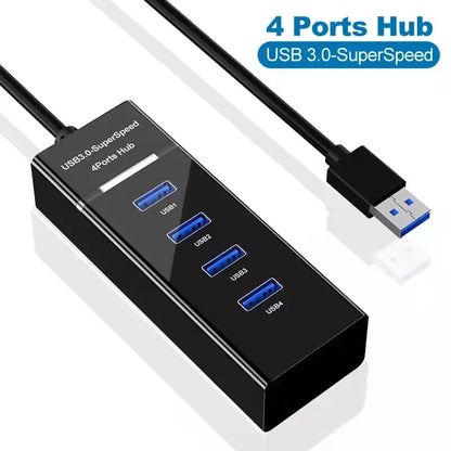 4 en 1 2,0 3,0 USB HUB Splitter alta velocidad Multi Splitter adaptador USB Cable expansor para escritorio PC portátil adaptador USB HUB