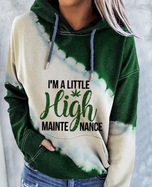 Hot Maple Leaf High Print Women's Sweater