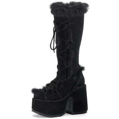 Women's Fashion Platform High Heel Platform Boots