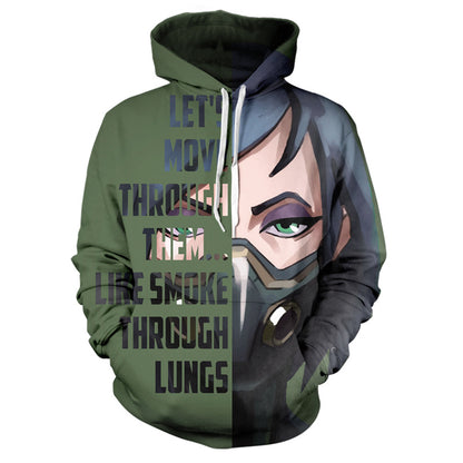 Valorant Game Surrounding Character Hoodie