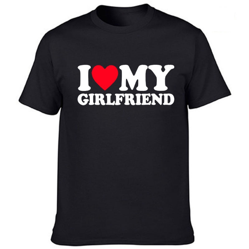 I Love My Girlfriend Men's Valentine's Day T-shirt