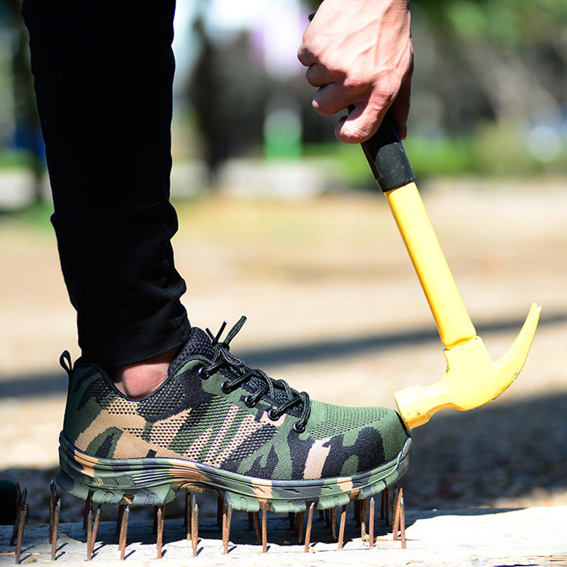 Zapatos de construcción antigolpes, antiperforación, antideslizantes y resistentes al desgaste.