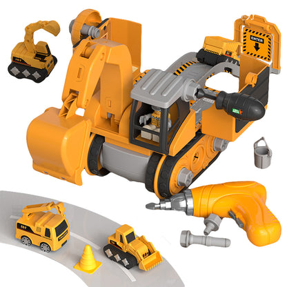 4 In 1 Deformation Engineering Scene Excavator Toy