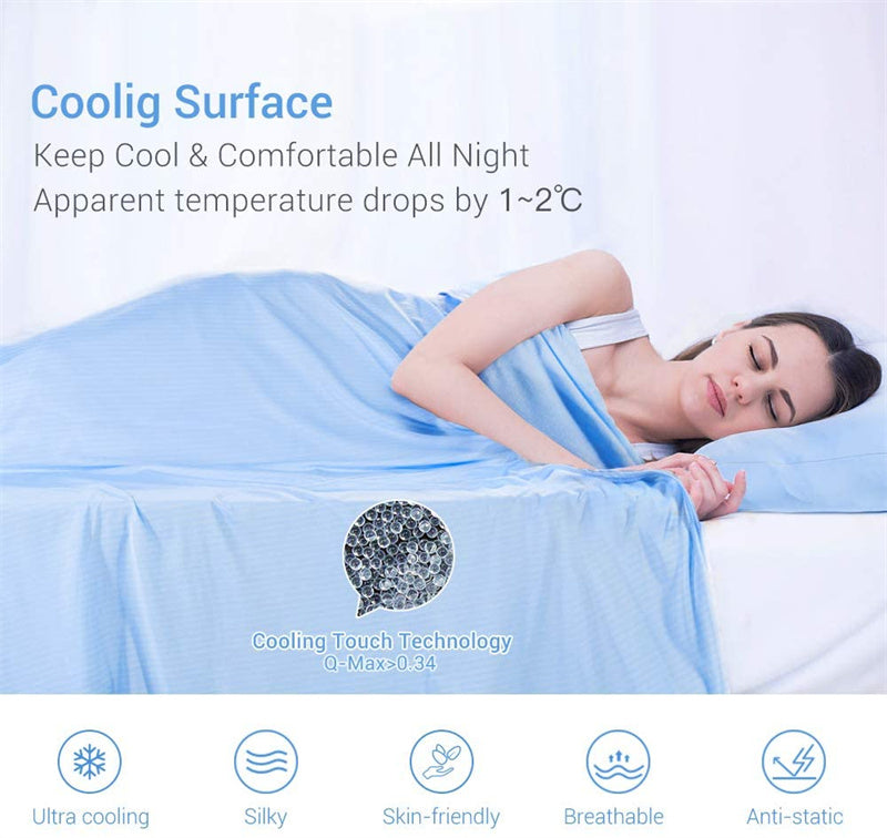 "Cooling" Blanket Cooling Fiber Absorb Heat Washable Cover