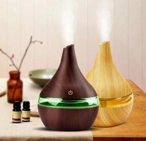 Purificador de aire humidificador con punta de veta de madera