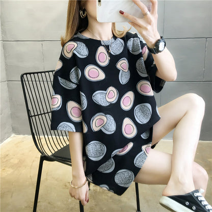 Avocado Photo Casual  Loose Fit T-shirt