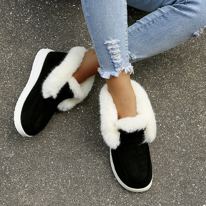 Warm Plush Fur Ankle Boots Women