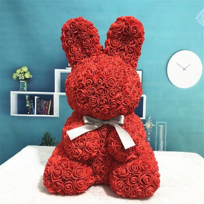 45cm Roses Valentines Day Flower Rabbit