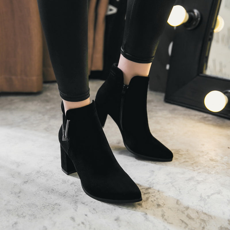 Wild Design Chunky Heel Boots