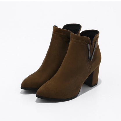 Wild Design Chunky Heel Boots