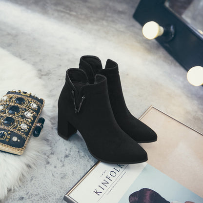 Wild Design Chunky Heel Boots