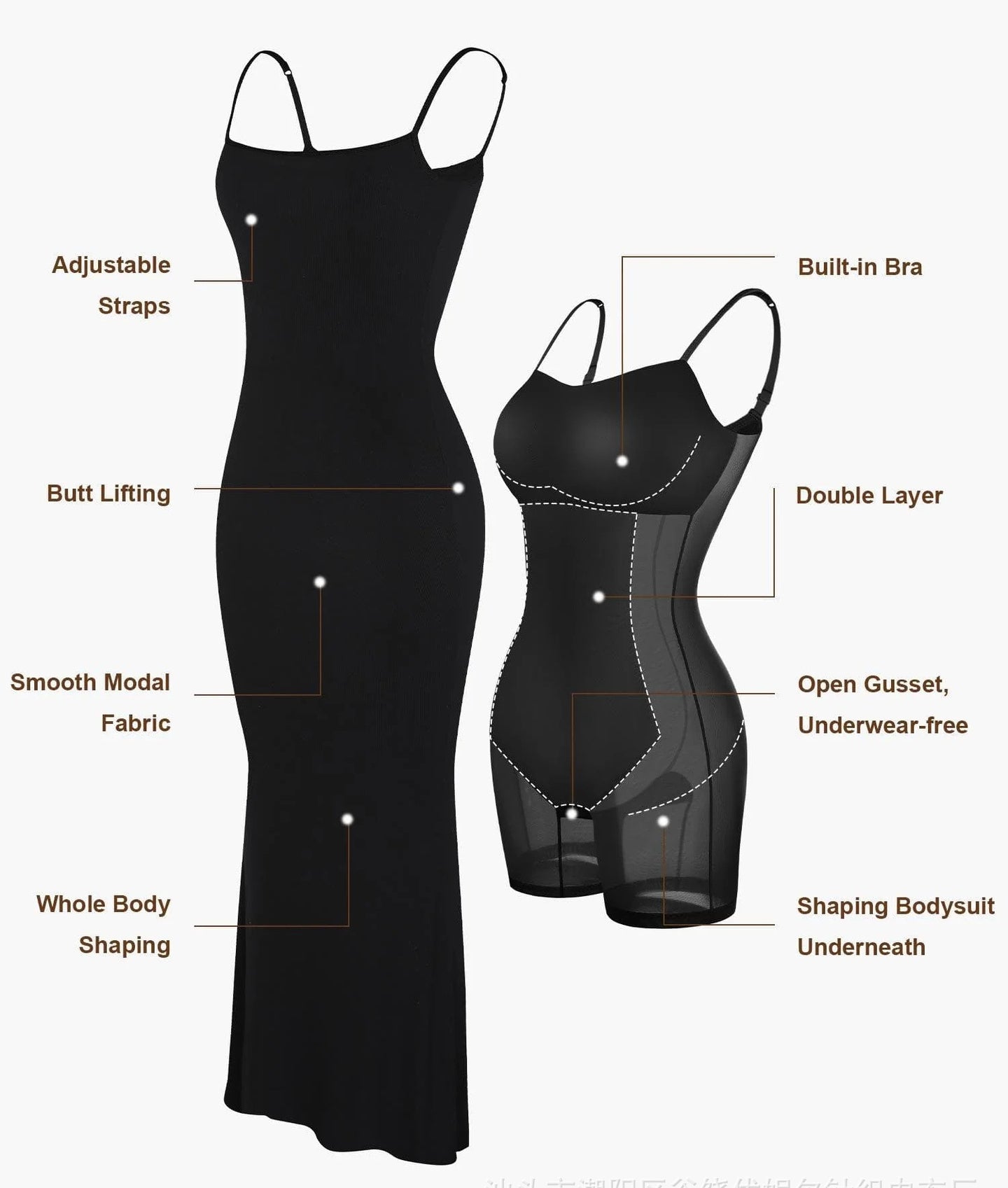 Shapewear  w/ Lift Corset Dress