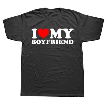 I Love My Girlfriend Men's Valentine's Day T-shirt