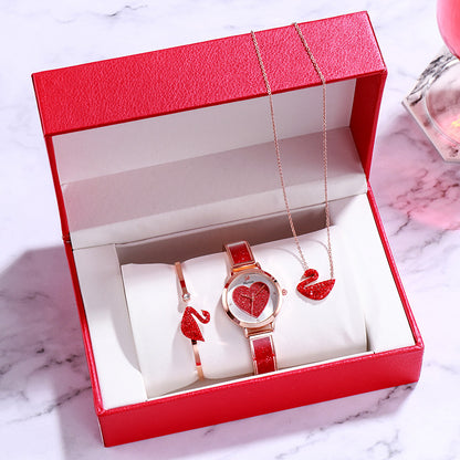 Set de regalo de reloj de mujer para el día de San Valentín