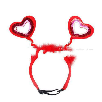 Accesorio para el cabello con diadema para el día de San Valentín para mascotas