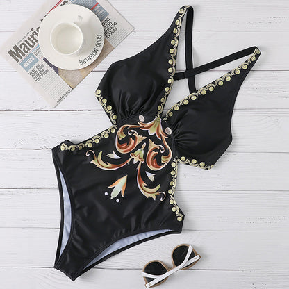 Women's bikini with chain print