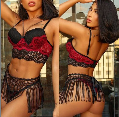 Euro Beauty Lace Lingerie Set