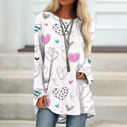 Love Print Long Sleeve Top