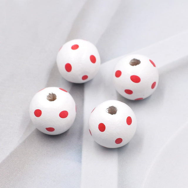 20pcs Valentine's Day Red Heart-Shaped Bead Set