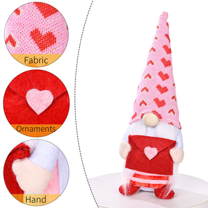 Valentine's Day Mother's Day Doll Envelope Love Faceless Doll Ornament Doll