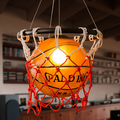 American Chandelier Retro Basketball Light Creative Restaurant Gymnasium