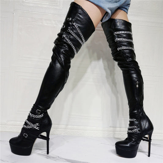 High Heel Elastic Over-the-knee Thigh Boots