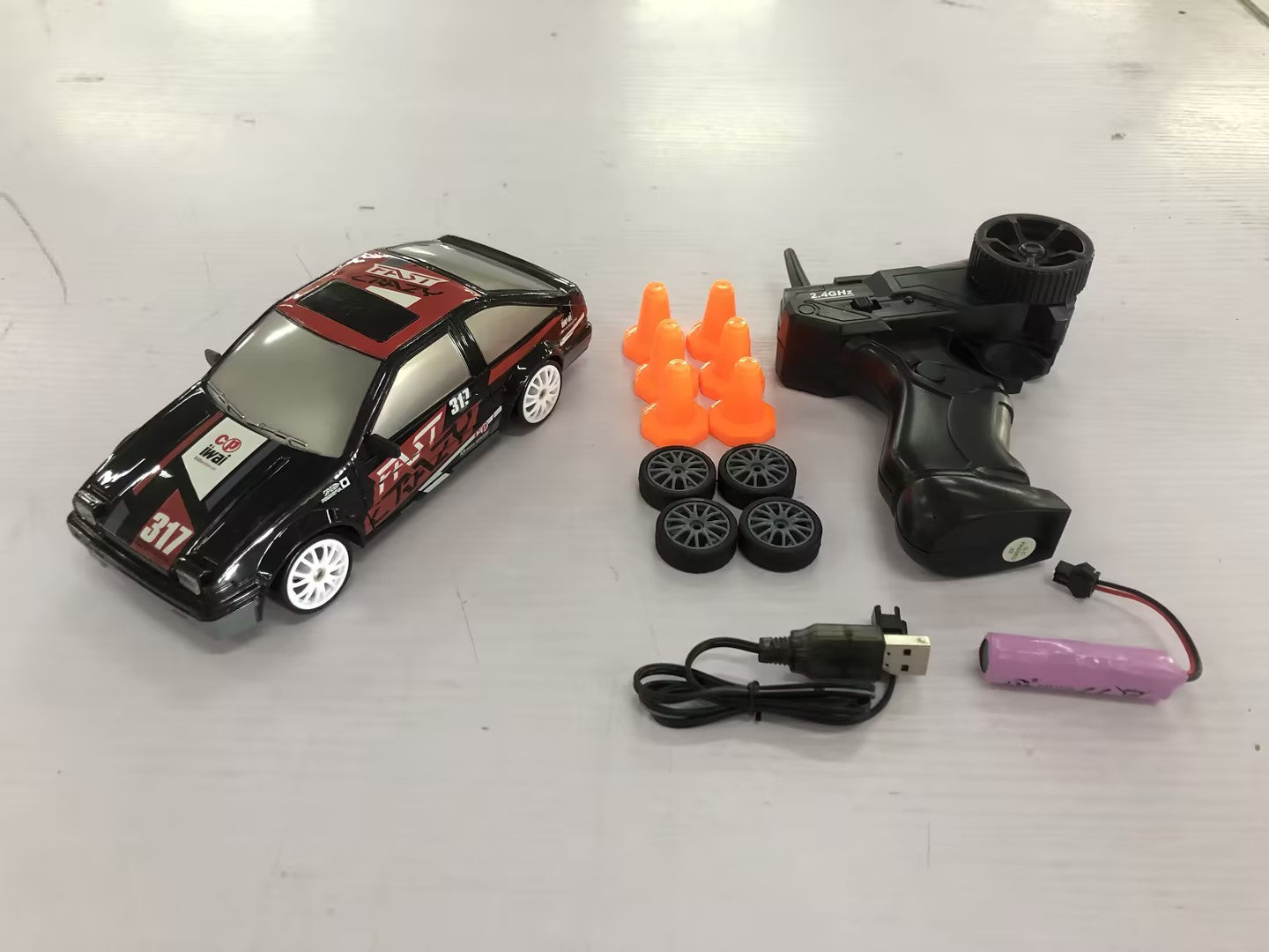 2.4G Drift Rc 4WD RC Drift Control remoto GTR RC Coche de carreras