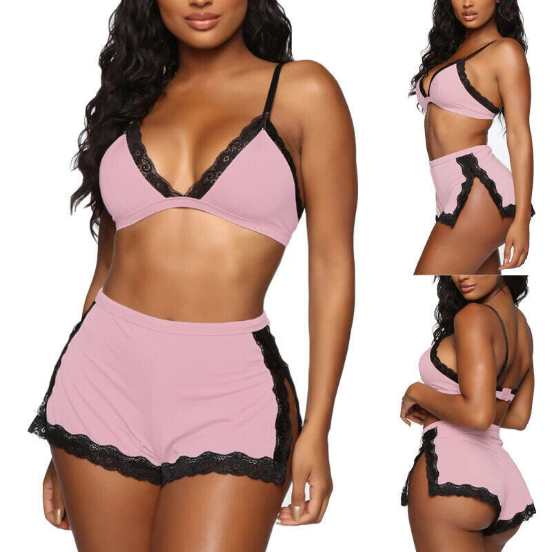 Sexy Sleepwear Lingerie Lace Bra Set