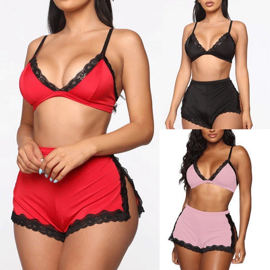 Sexy Sleepwear Lingerie Lace Bra Set