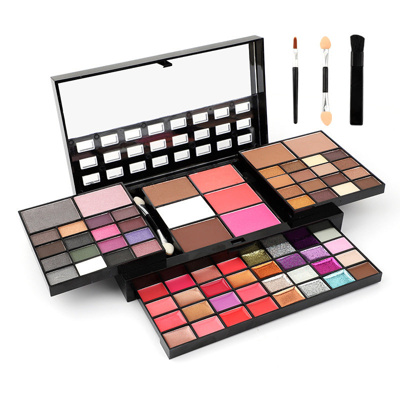 74 Colors Lip, Gloss, Blush, Eyeshadow, Highlight, Combination Set