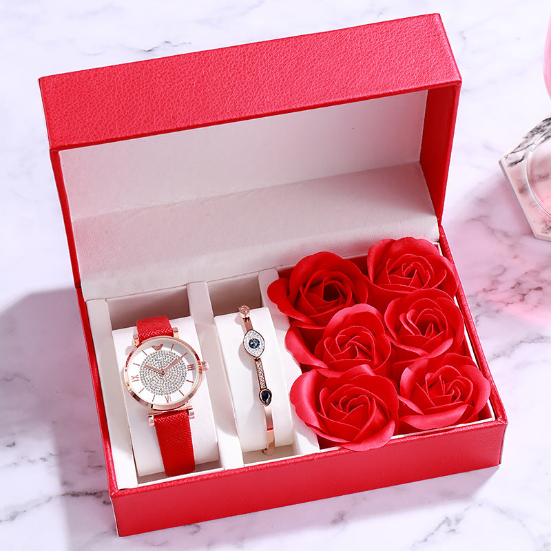 Set de regalo de reloj de mujer para el día de San Valentín