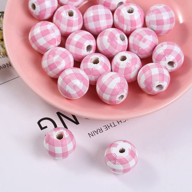 20pcs Valentine's Day Red Heart-Shaped Bead Set