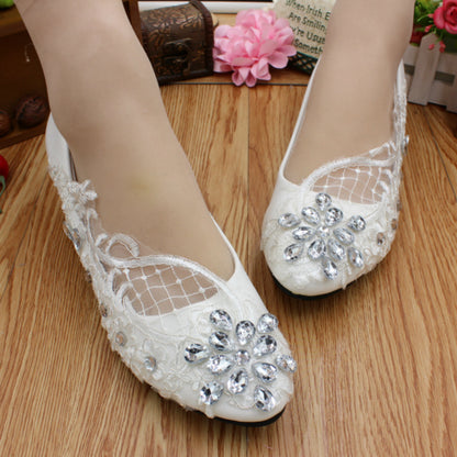 Adorable White Wedding Event Shoes