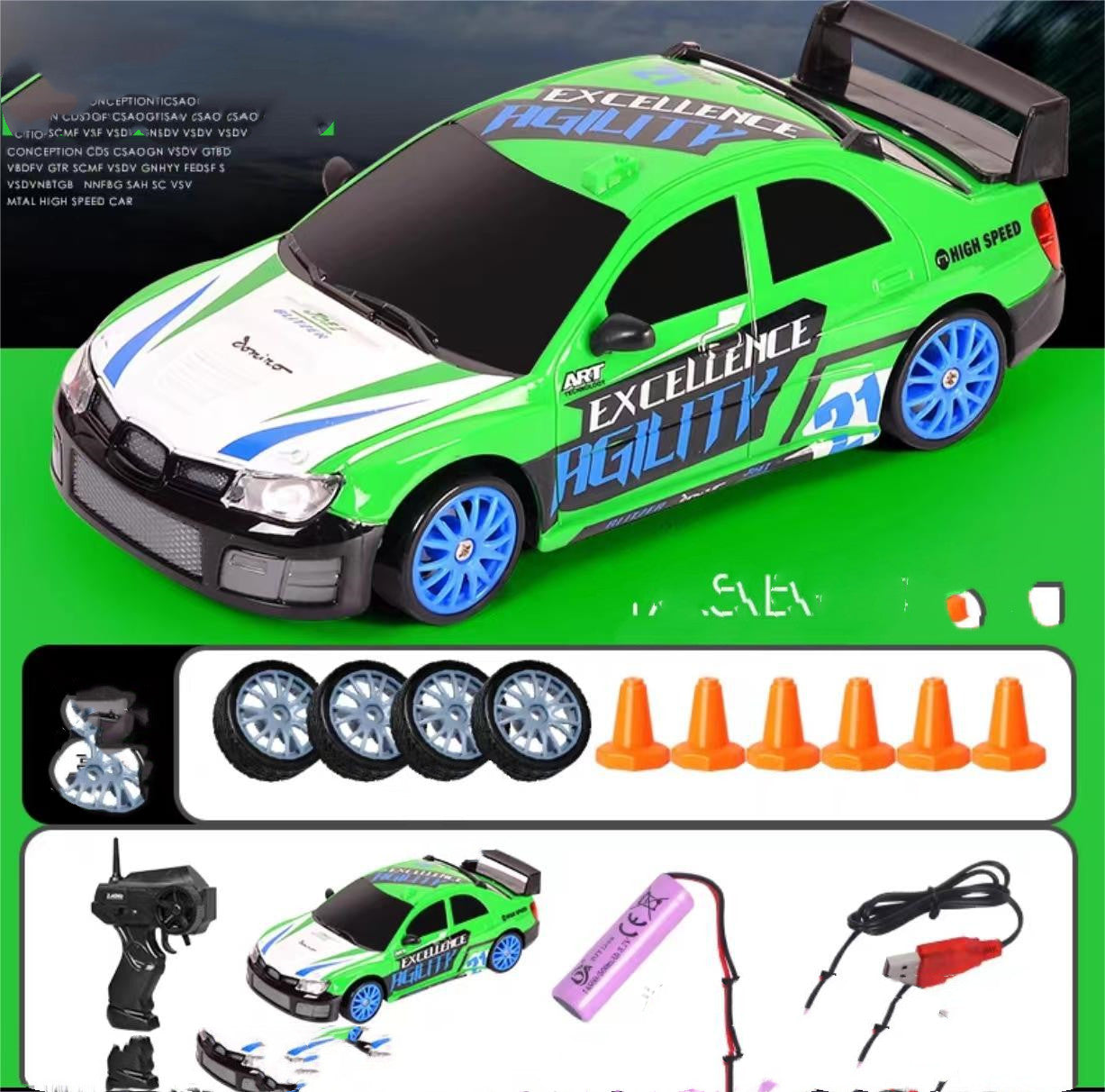 2.4G Drift Rc 4WD RC Drift Control remoto GTR RC Coche de carreras