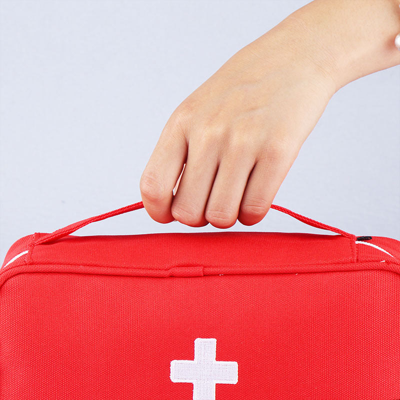 00 Empty Large First Aid Kit Medicines Outdoor Camping Survival Handbag Emergency Kits Travel Medical Bag Portable Storage Bag Red