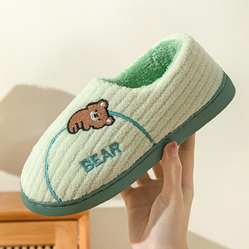 Bear Fuzzy Casual Non Slip House Shoes