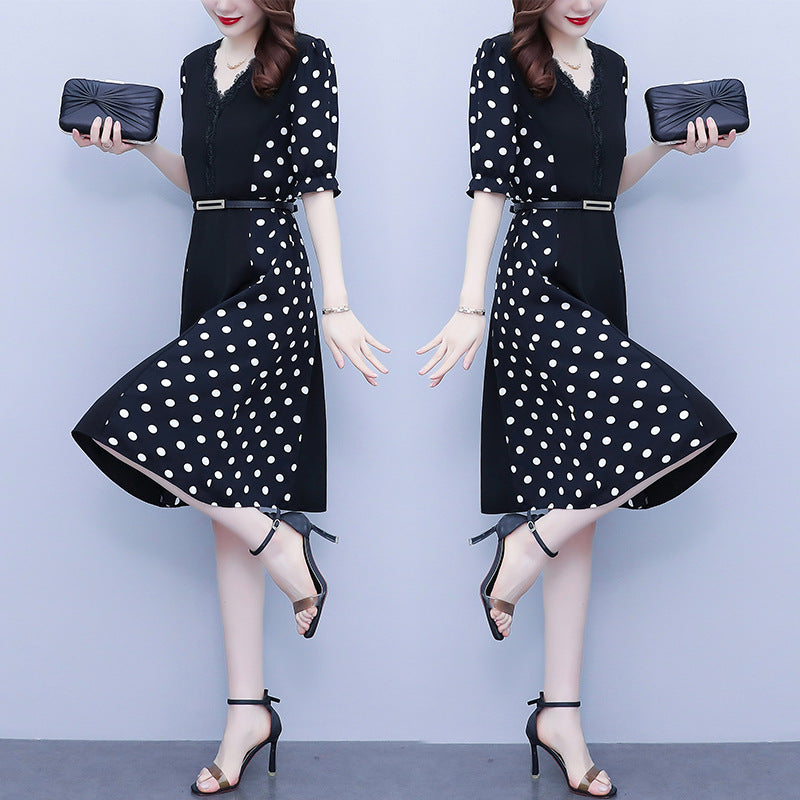 Fashion Slim Fit V-Neck Dress