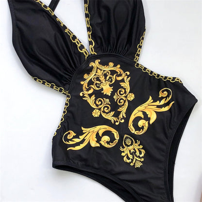 Women's bikini with chain print