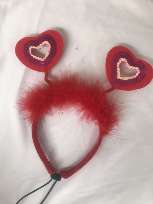 Accesorio para el cabello con diadema para el día de San Valentín para mascotas