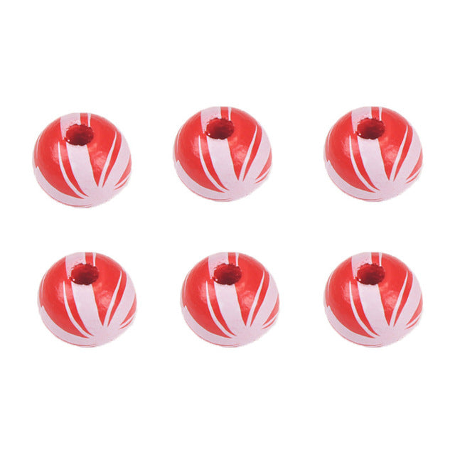 20pcs Valentine's Day Red Heart-Shaped Bead Set